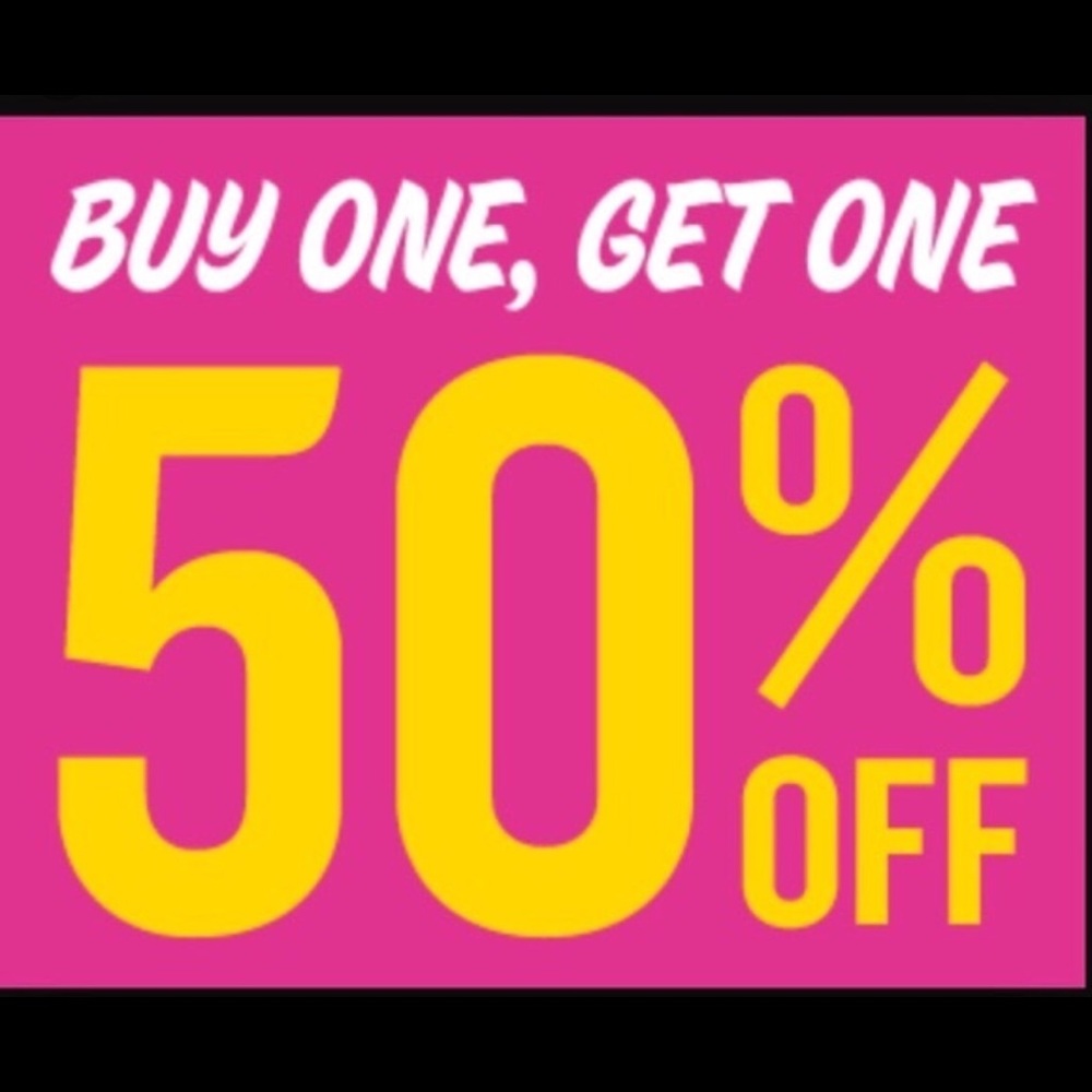 Buy from my closet and get the second half off!